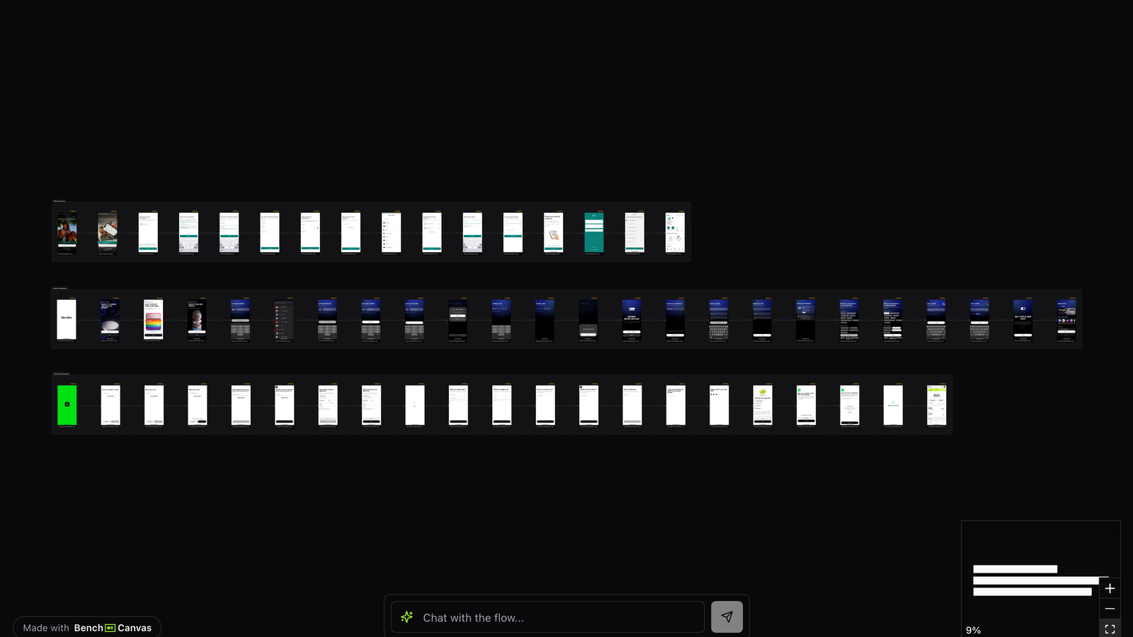 Fintech onboarding examples map comparing Revolut, N26 and Cash App signup and trust flows